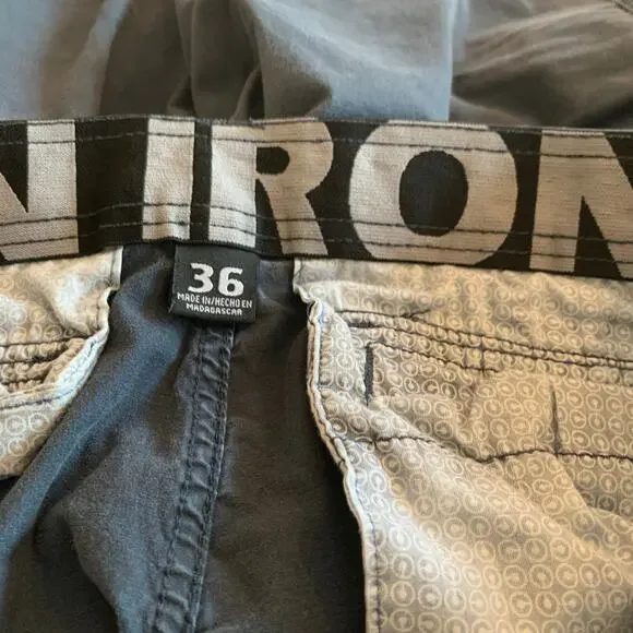 Men's Iron Co Cargo Shorts in Slate Blue Size 36W - Picture 7 of 7